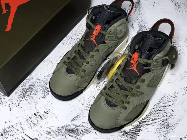Travis Air Medium Scott Olive 6 x CN1084-200 Jordan 0718